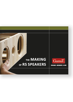 GamuT The Making of RS Speakers