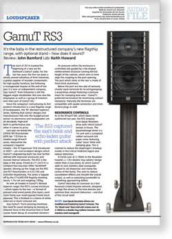 GamuT RS3 HiFi News