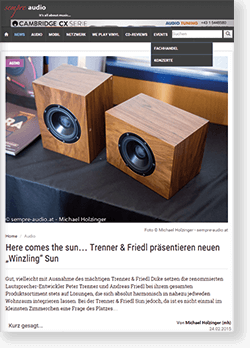 Trenner & Friedl SUN Sempre Audio